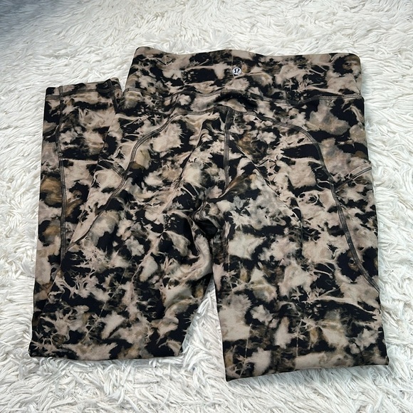 Lululemon Invigorate High-Rise Tight 25" Dispersed Light Raw Linen Multi - Picture 5 of 7